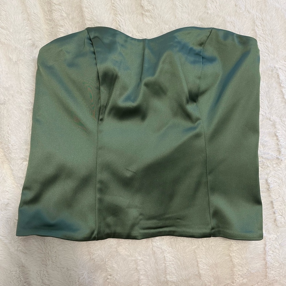 NWT Green Abercrombie & Fitch strapless top